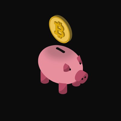 Crypto & Currency Piggy Bank Float - 150 Illustration assets