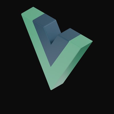 Vue 3D Logo - 3D icon from Developer Tool Logos 3D