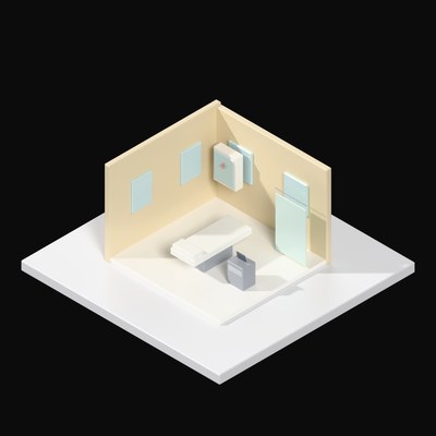 GP Exam Room - 3D icon from Interior Scenes