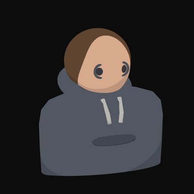Developer in a Dark Hoodie with Round Glasses - illustration from People and Profession Avatar Icons