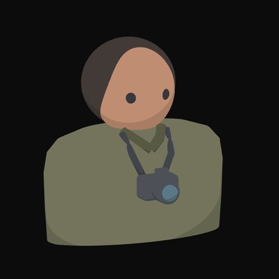 Photographer with a Camera on a Neck Strap - illustration from People and Profession Avatar Icons