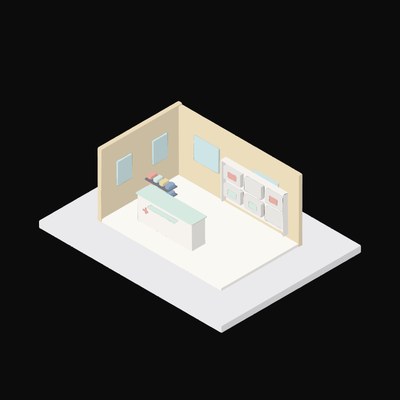 Pharmacy Counter - illustration from Interior Scene Icons