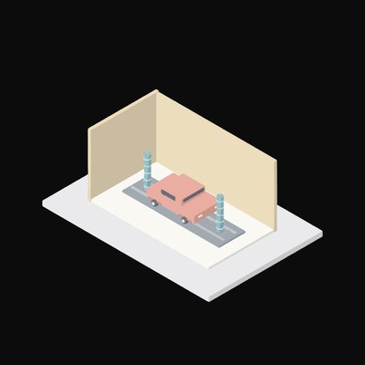 Car Wash Bay - illustration from Interior Scene Icons