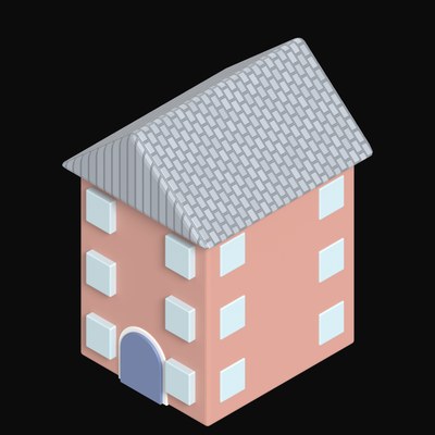 Brick Townhouse - 3D icon from Clay Buildings & Cottages