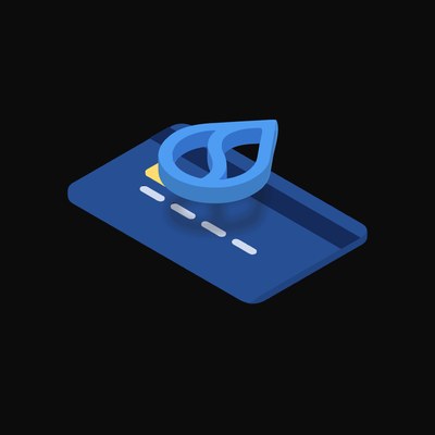 Sui Floating Over a Credit Card (Back) - animated icon from Crypto & Currency Credit Card Float