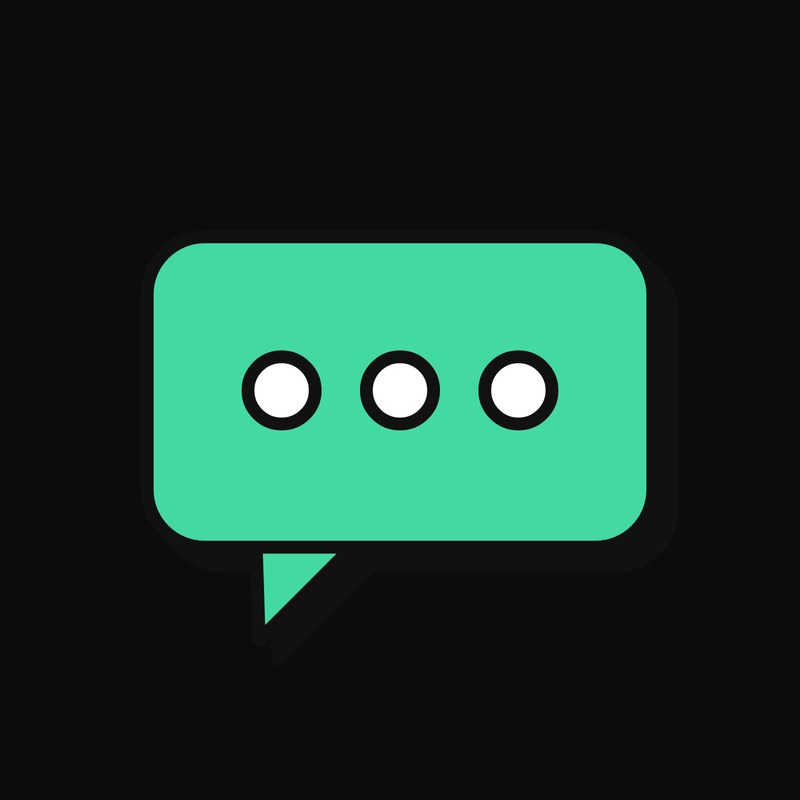 Comment Dots Bouncing - illustration from Creator And Social Engagement Icons
