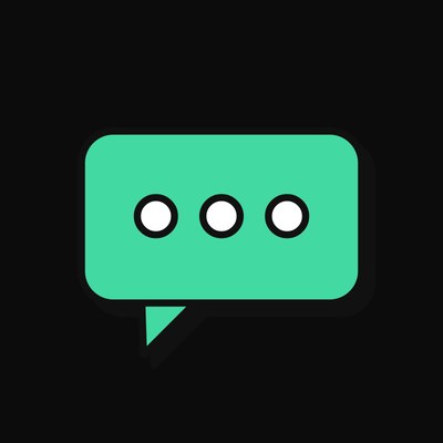 Comment Dots Bouncing - illustration from Creator And Social Engagement Icons