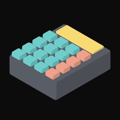 Desk Calculator Animated Icon - animated icon from Data and Analytics Motion Icons