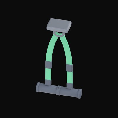 Suspension Trainer Straps - 3D icon from Fitness and Gym Equipment 3D Icons