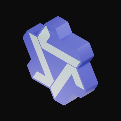 Qwen 3D Logo - 3D icon from AI Logos 3D