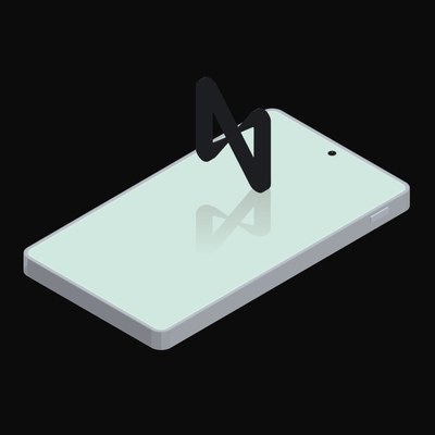 Phone NEAR Floating - animated icon from Crypto and World Currency Phone Float