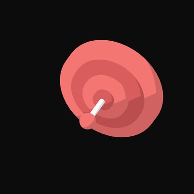 Red AI Accuracy Target Icon - illustration from AI Interface Symbol Icons