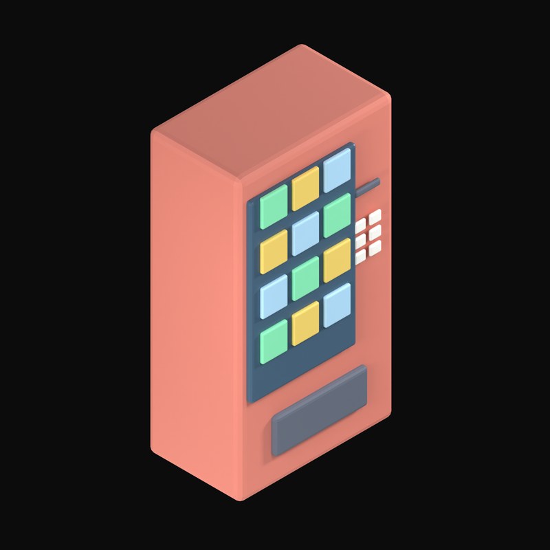 Vending Machine - 3D icon from Payment and Commerce Hardware 3D Icons