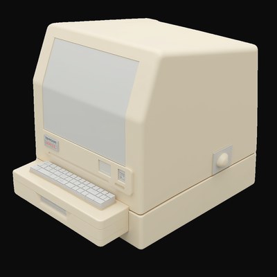 Retro All-in-One Computer 2 - 3D icon from Retro Tech & Devices