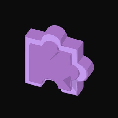 Purple AI Plugin Puzzle Piece Icon - illustration from AI Interface Symbol Icons
