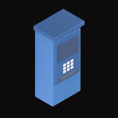ATM Cash Machine - 3D icon from Payment and Commerce Hardware 3D Icons