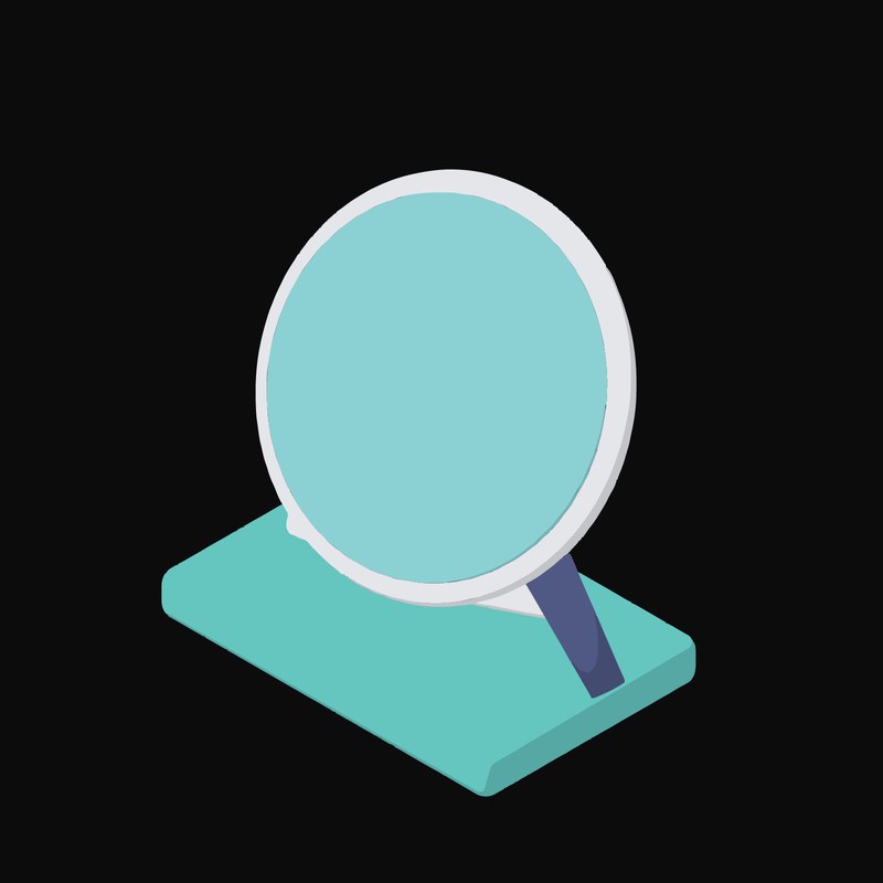 Magnifier Over a Line Graph Animated Icon - animated icon from Data and Analytics Motion Icons