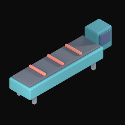 Conveyor Belt Checkout Lane - 3D icon from Payment and Commerce Hardware 3D Icons
