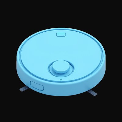 Sky Blue Robot Vacuum 2 - 3D icon from Retro Tech & Devices