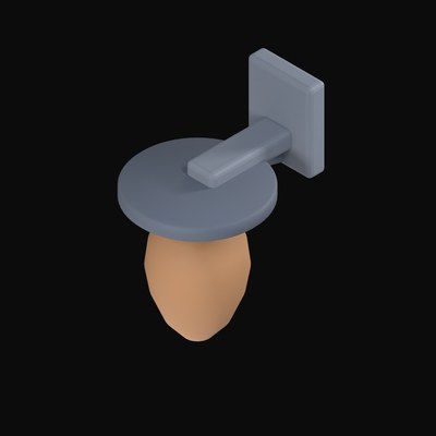Speed Bag with Platform - 3D icon from Fitness and Gym Equipment 3D Icons