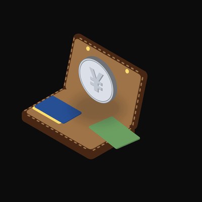 Japanese Yen Floating Over a Wallet - illustration from Crypto & Currency Wallet Float