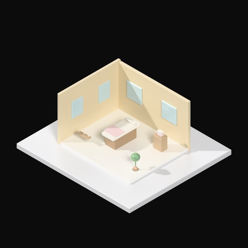 Spa Treatment Room - 3D icon from Interior Scenes