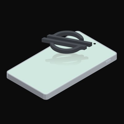 Phone Stellar Floating Back - animated icon from Crypto and World Currency Phone Float