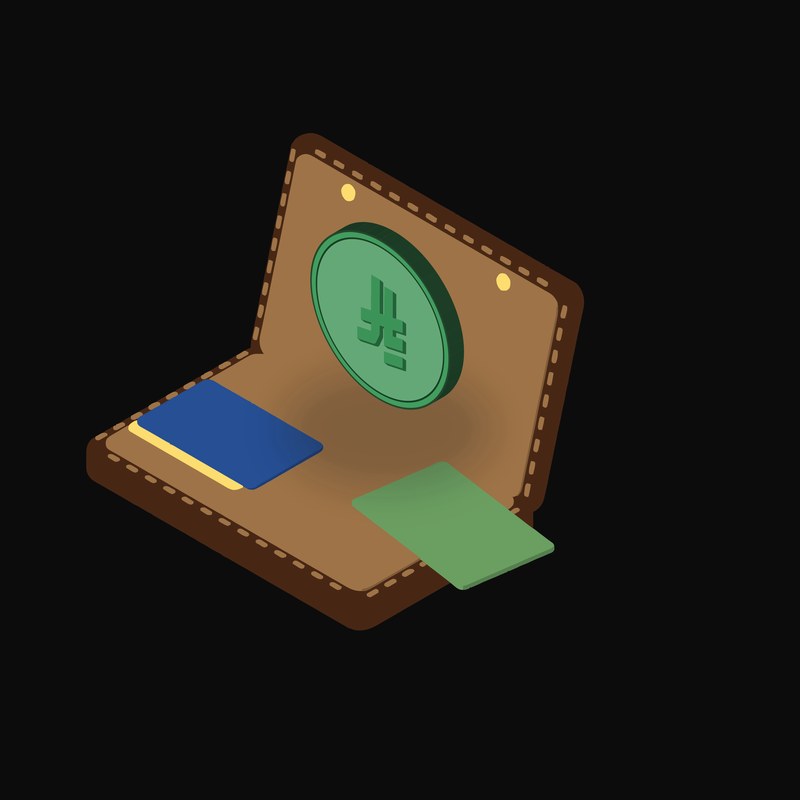 Saudi Riyal Floating Over a Wallet - illustration from Crypto & Currency Wallet Float