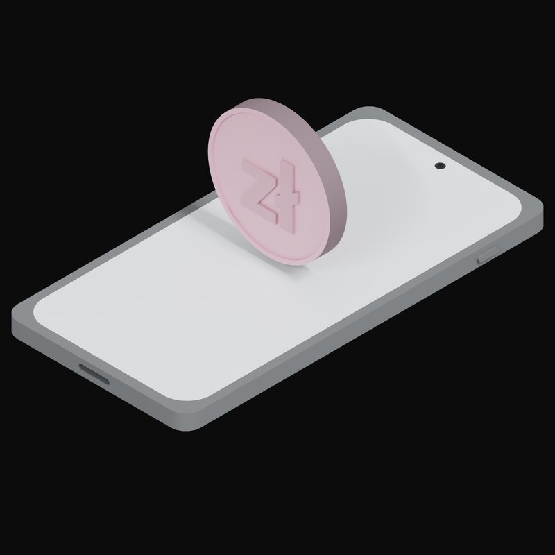 Phone Polish Zloty Floating - 3D icon from Crypto and World Currency Phone Float