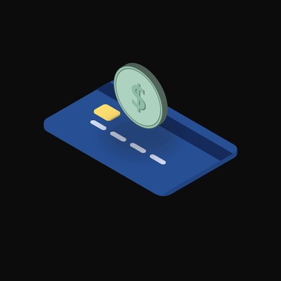 Mexican Peso Floating Over a Credit Card - animated icon from Crypto & Currency Credit Card Float