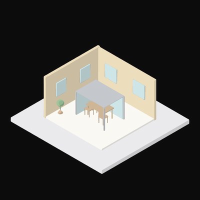 Startup War Room - illustration from Interior Scene Icons