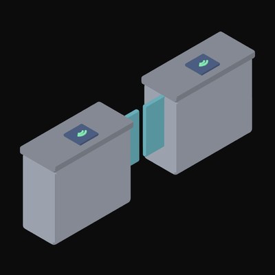 Fare Gate Turnstile - illustration from Payment and Commerce Hardware Icons