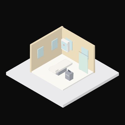 GP Exam Room - illustration from Interior Scene Icons