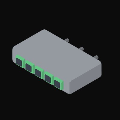 Green Port Network Switch Animated Icon - animated icon from Server and Network Hardware Motion Icons