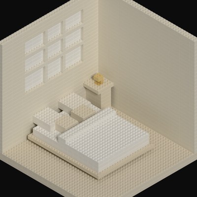 Toy Brick Dioramas - 4 3D assets