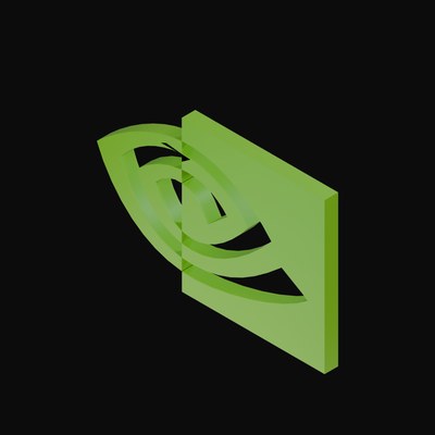 Nvidia 3D Logo - 3D icon from AI Compute and Data Center Logos
