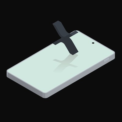 Phone XRP Floating - illustration from Crypto and World Currency Phone Float