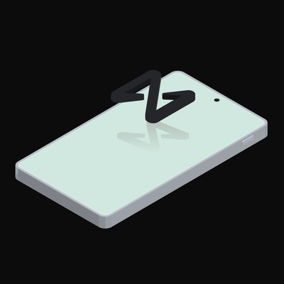 Phone NEAR Floating Back - animated icon from Crypto and World Currency Phone Float