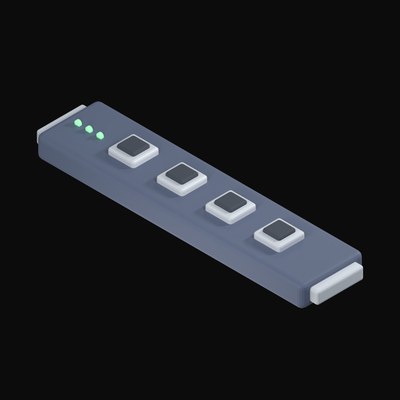 Rack Patch Panel 3D Icon - 3D icon from Server and Network Hardware 3D