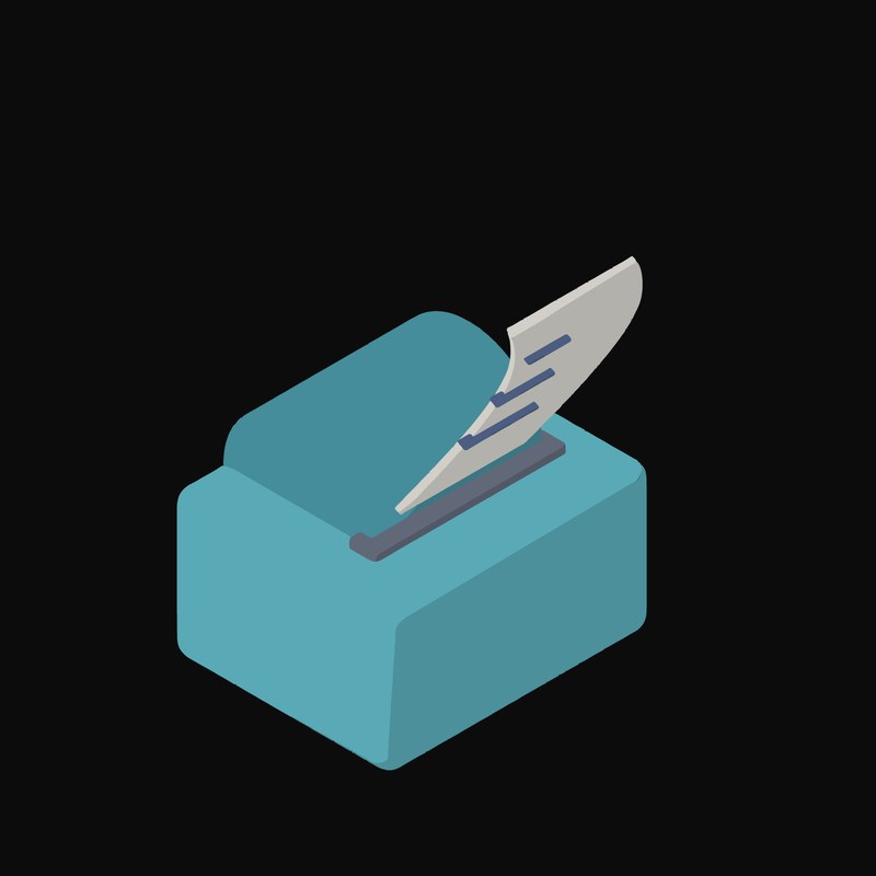 Countertop Receipt Printer - illustration from Payment and Commerce Hardware Icons