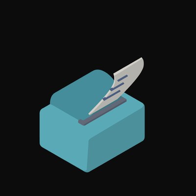 Countertop Receipt Printer - illustration from Payment and Commerce Hardware Icons