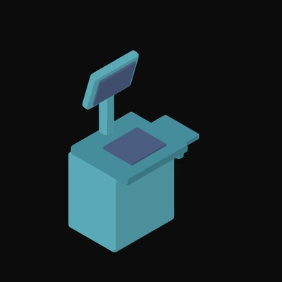 Self-Checkout Kiosk Animated Icon - animated icon from Payment and Commerce Hardware Animated Icons