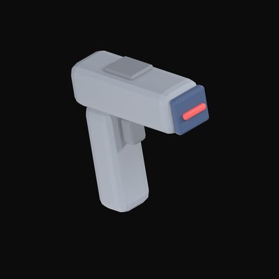 Handheld Price Scanner Gun - 3D icon from Payment and Commerce Hardware 3D Icons
