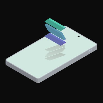 Phone Solana Floating - animated icon from Crypto and World Currency Phone Float