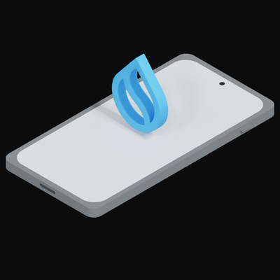 Phone Sui Floating - 3D icon from Crypto and World Currency Phone Float