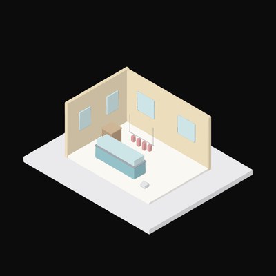 Butcher Hanging Counter - illustration from Interior Scene Icons