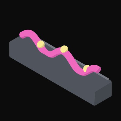 Sparkline Plaque Animated Icon - animated icon from Data and Analytics Motion Icons
