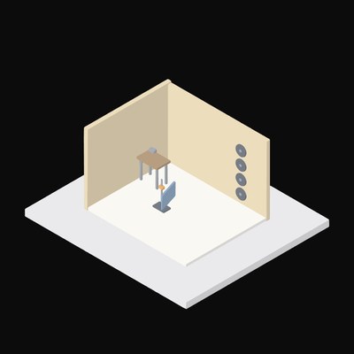 Bike Repair Workshop - illustration from Interior Scene Icons