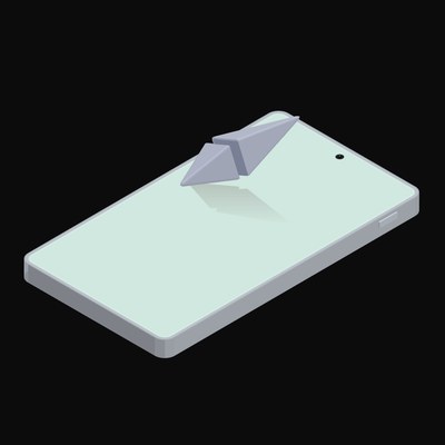 Phone Ethereum Floating Back - illustration from Crypto and World Currency Phone Float