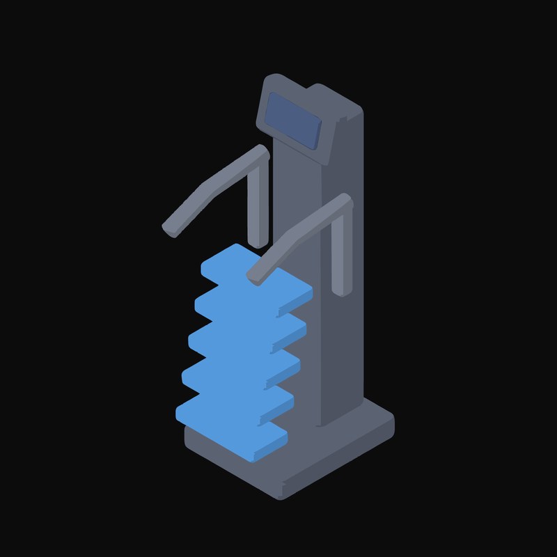 Stair Climber Stepmill - illustration from Fitness and Gym Equipment Icons